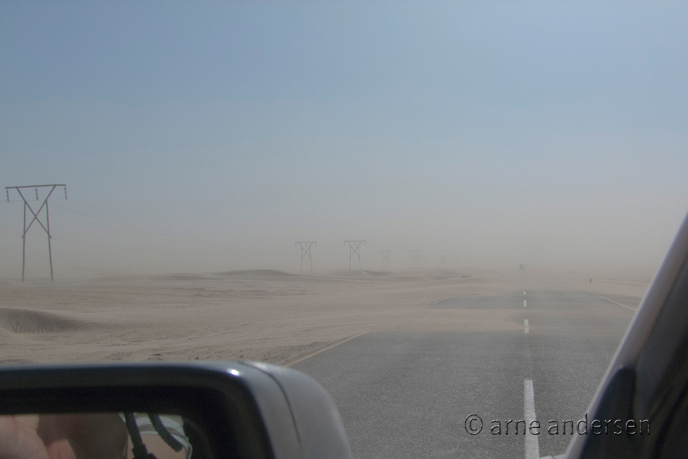 Sandsturm vor Swakopmund